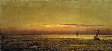 Marshes Canvas Paintings - Marshes at Boston Harbor